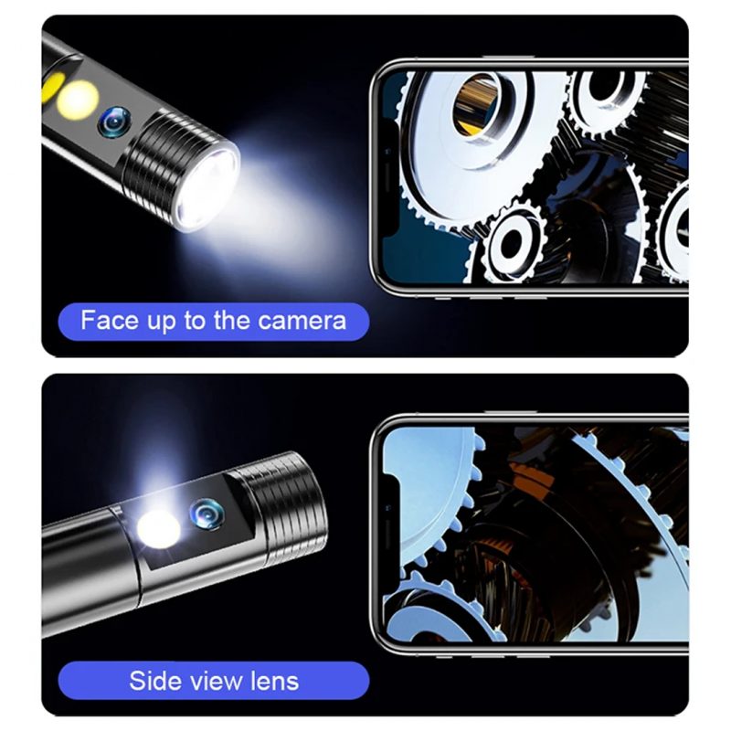 3 In 1 Endoscope Camera (3.5 Metre)Type-C With 6 LEDs, HD Mini Inspection Tool