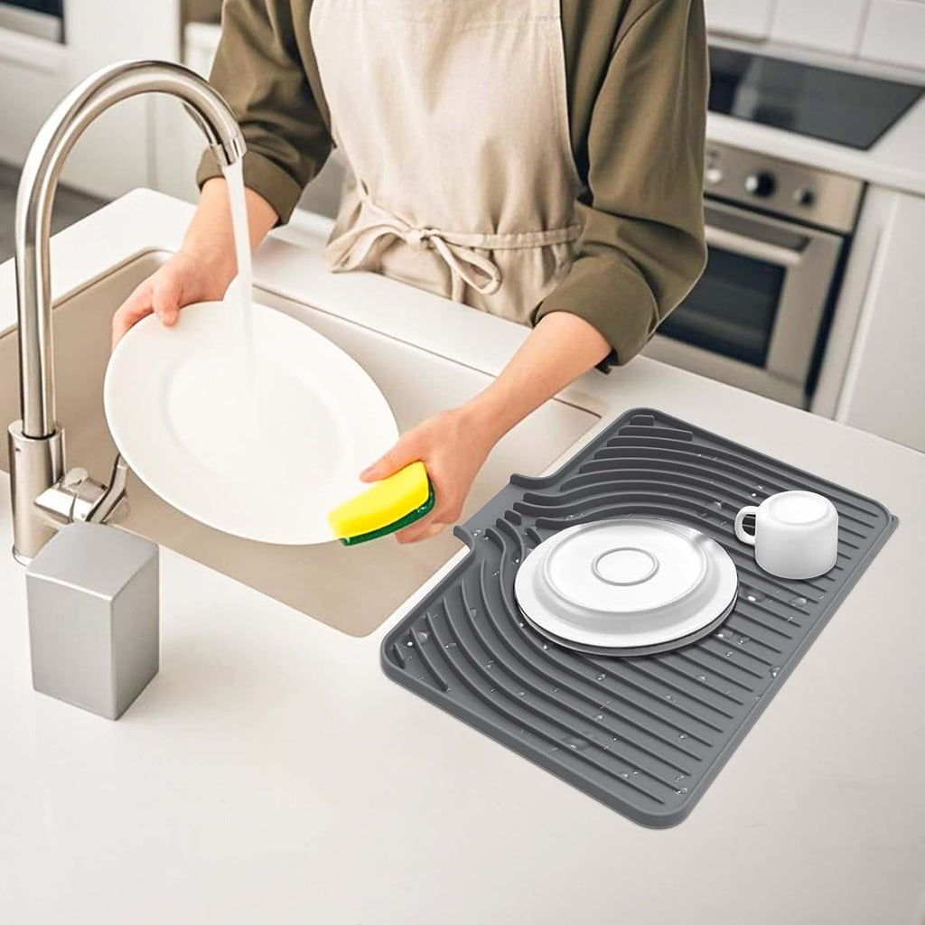 Silicone Dish Drying Mat For Kitchen